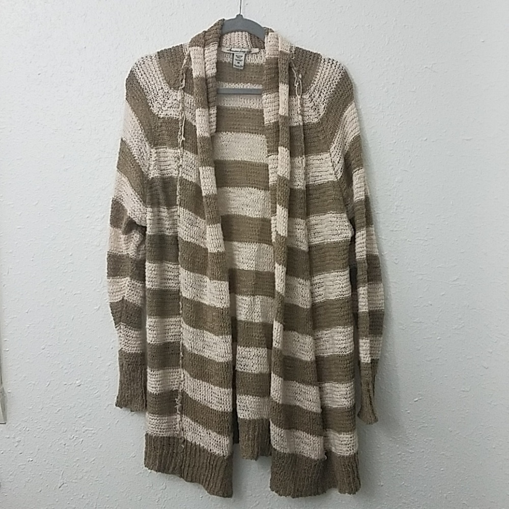 american rag striped cardigan Medium acrylic wool